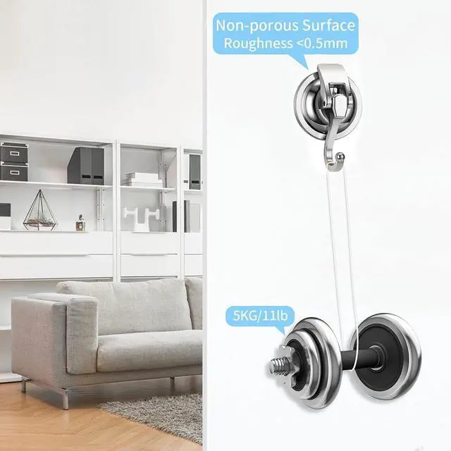 Alt view image 4 of 7 - Suction Cup Shower Caddy, Shower Shelf Soap Dish with Hooks for Razor, Sponge, Rust Proof 304 Stainless Steel, Black