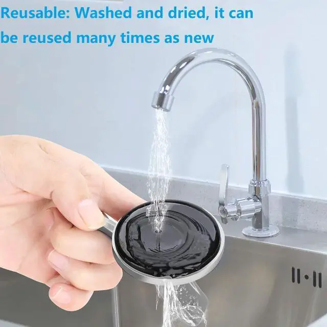 Alt view image 6 of 7 - Suction Cup Shower Caddy, Shower Shelf Soap Dish with Hooks for Razor, Sponge, Rust Proof 304 Stainless Steel, Black