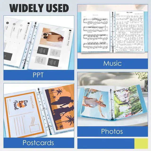 Alt view image 6 of 7 - 500 Pack Clear Plastic Page, Sheet Protectors, Heavy Duty Clear Page Protectors for 3 Ring Binder, Top Loading Binder Sleeves, Fits A4 Paper 8.27 x 11.69 inch, Document Protector