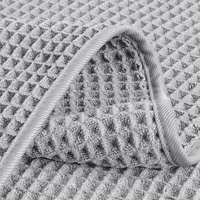 Alt view image 4 of 5 - 430 GSM Microfiber Lint Free Hand Towel, 16 x 30 in, 4 Pack (Waffle Weave)