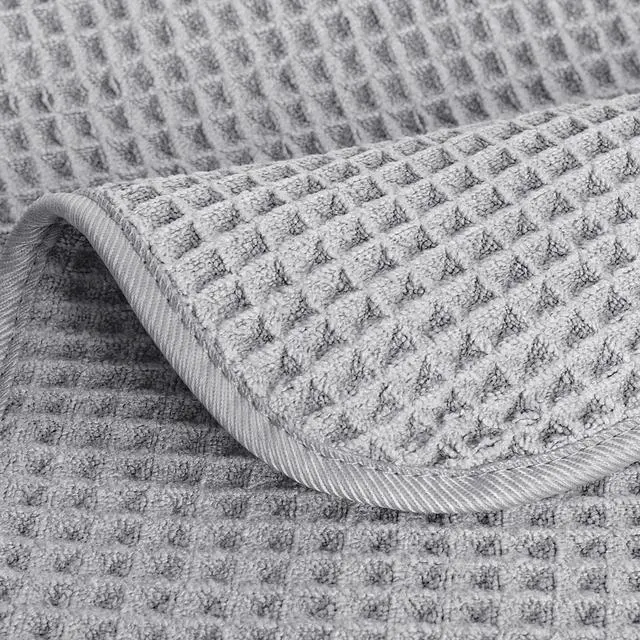 Alt view image 5 of 5 - 430 GSM Microfiber Lint Free Hand Towel, 16 x 30 in, 4 Pack (Waffle Weave)