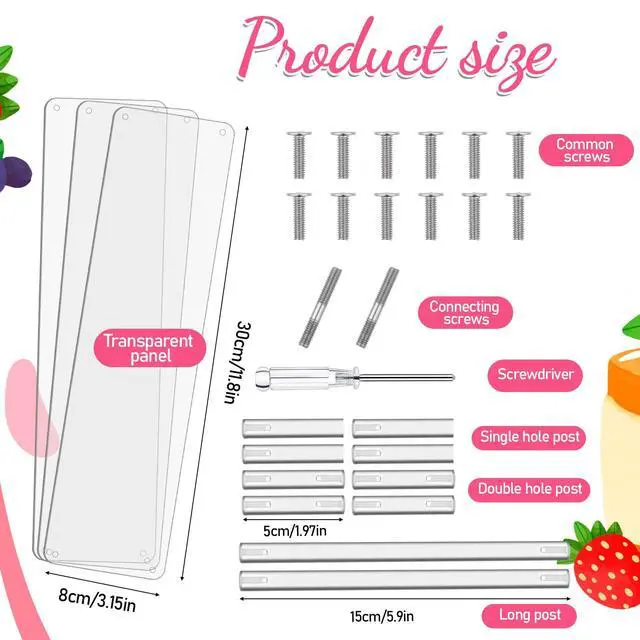 Alt view image 2 of 7 - 3 PACKS Acrylic Riser Clear Display Stand Perfume Stand Organizer Clear Shelf 3 Tier Cupcake Display Stands Clears Acrylic Shelf Risers for Collectibles, Dessert Shelves for Decoration and Organizer