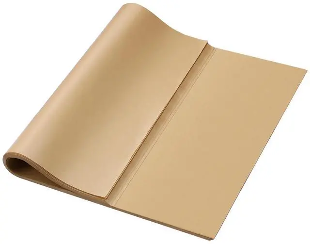 Main image of 150 Pcs Natural Unbleached Parchment Paper, 15x21 Inches Precut Non-Stick Parchment Sheets, Ideal for Baking, Cooking, Grilling, Air Fryer and Steaming (Brown)