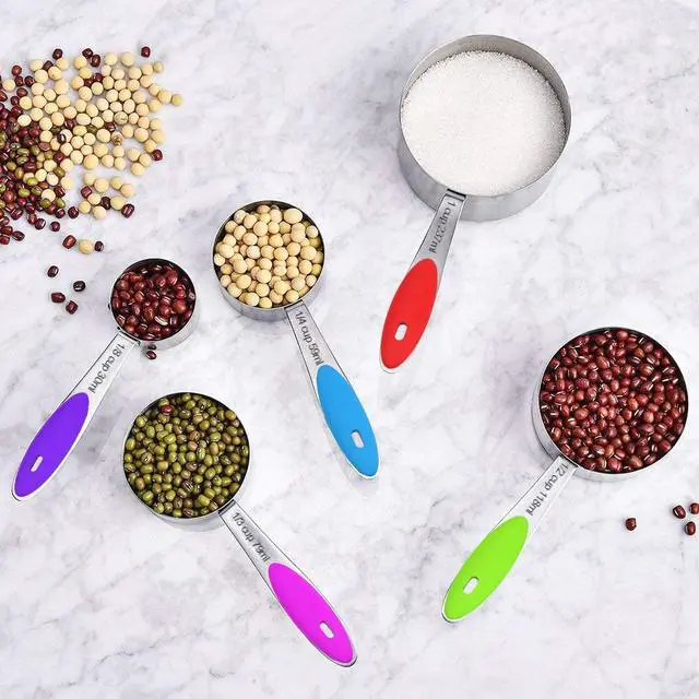 Alt view image 4 of 7 - Measuring Cups and Magnetic Measuring Spoons Set, 16Pcs