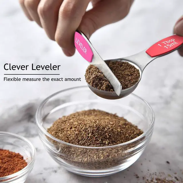 Alt view image 6 of 7 - Measuring Cups and Magnetic Measuring Spoons Set, 16Pcs