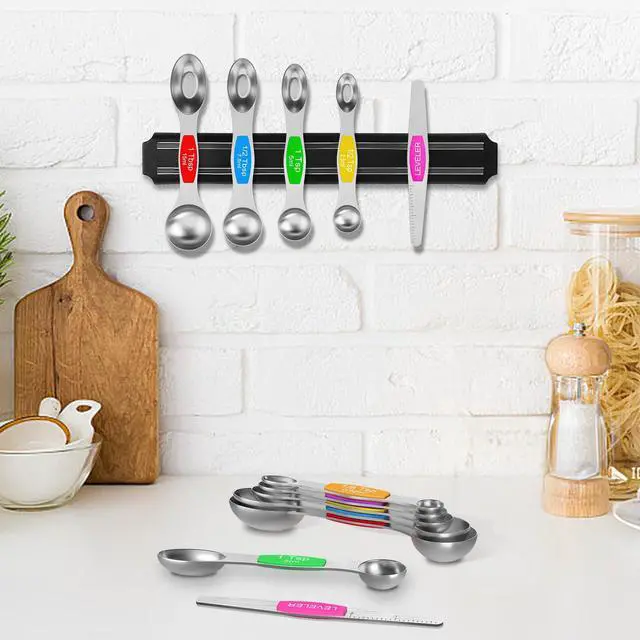 Alt view image 7 of 7 - Measuring Cups and Magnetic Measuring Spoons Set, 16Pcs