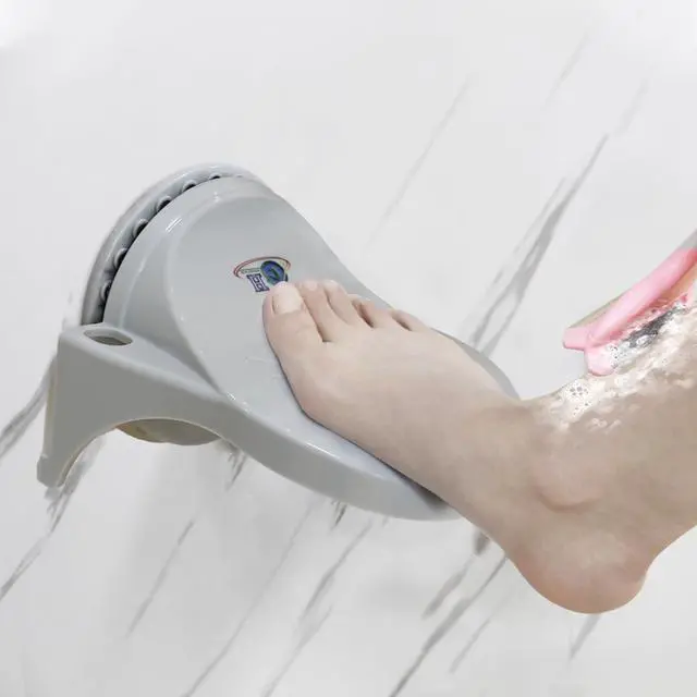Alt view image 6 of 6 - Shaving Legs Non Slip Powerful Suction Cup Step aid Portable Stool for Inside Shower -Gray