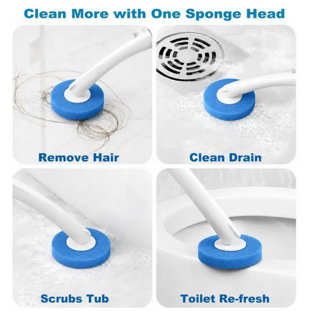 Alt view image 4 of 7 - Disposable Toilet Brush, Toilet Bowl Cleaner Brush with 24 Wand Cleaner Refills, Wall Mounted Toilet Brush and Holder Set for Bathroom Deep Cleaning and Hygienic