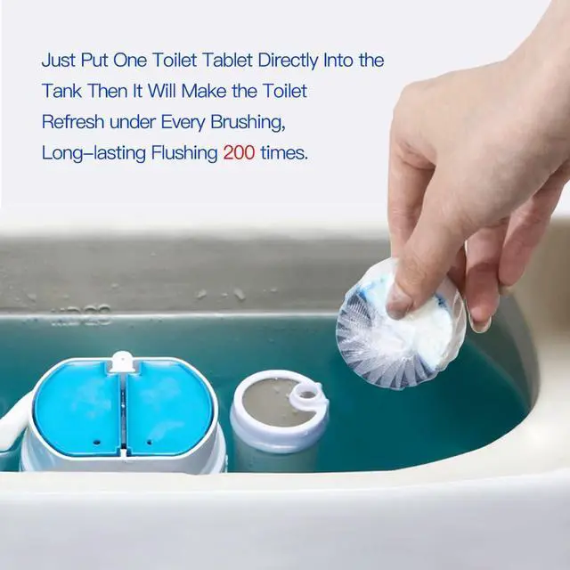 Alt view image 3 of 7 - Toilet Bowl Cleaners, Long-Lasting 28 PACK Blue&White, Commercial Household Bathroom Cleaner,Automatic Toilet Tank Cleaners, Multipurpose Janitorial Deodorizers