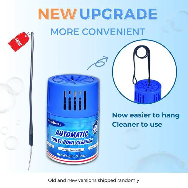 Alt view image 6 of 7 - Automatic Toilet Bowl Cleaner Bottles, 2 Pack In-Tank Toilet Cleaner for Stain Build-Up Prevention, Blue Long-Lasting Toilet Tank Cleaner, Septic Safe, Fresh Scent, Up to 3 Months Each
