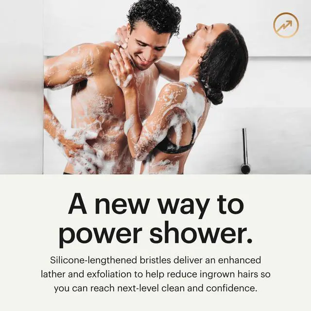 Alt view image 2 of 7 - The Body Buffer Premium Silicone Scrubber for Nourishing, Cleaning & Exfoliating Your Skin - Lather Boosting Bristles with Ergonomic No-Slip Handle, Long-Lasting & Easy to Clean (1-Pack)