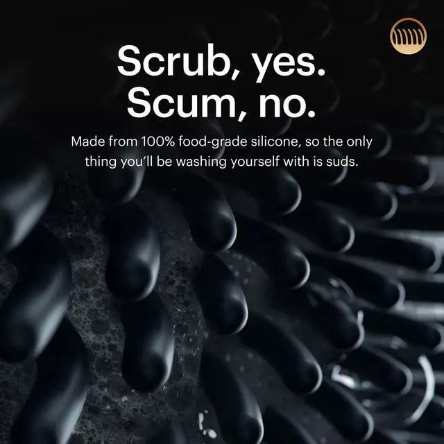 Alt view image 3 of 7 - The Body Buffer Premium Silicone Scrubber for Nourishing, Cleaning & Exfoliating Your Skin - Lather Boosting Bristles with Ergonomic No-Slip Handle, Long-Lasting & Easy to Clean (1-Pack)