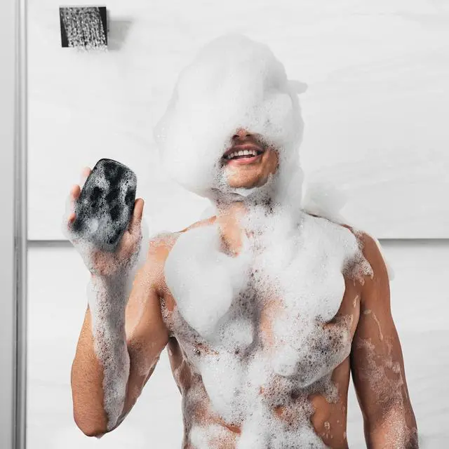 Alt view image 7 of 7 - The Body Buffer Premium Silicone Scrubber for Nourishing, Cleaning & Exfoliating Your Skin - Lather Boosting Bristles with Ergonomic No-Slip Handle, Long-Lasting & Easy to Clean (1-Pack)