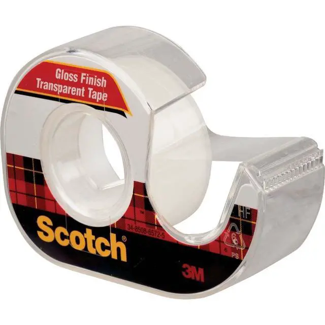 Alt view image 4 of 4 - 144 Transparent Tape in Hand Dispenser, 1/2-Inch x 450-Inch, 1-Inch Core, Clear