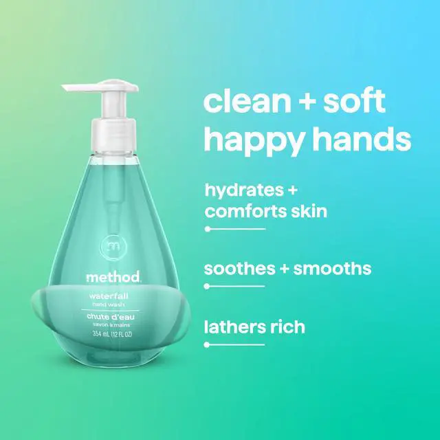 Alt view image 4 of 7 - Gel Hand Wash, Waterfall - Made without Parabens, for Kitchen & Bathroom, Cruelty-Free, Notes of Water Lily & Sandalwood, 12 fl oz