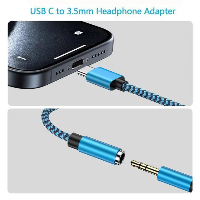 Alt view image 6 of 7 - for Samsung Galaxy S26 S26+ Plus Ultra, USB C to 3.5mm Headphone Earphone Jack Adapter for Samsung Galaxy S25 Edge Plus Ultra S25+ S24 S23 S22 S21 S20 5G FE, Type C Audio Headset Earbud Adapter