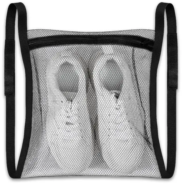 Main image of Sneaker Wash & Dry Net Bag Laundry Bags for Dryer Sneaker Large HoneyComber Mesh Bags with Zipper and Strap for Shoes Washing Mesh Net for Most Dryers Door 15.7" Large