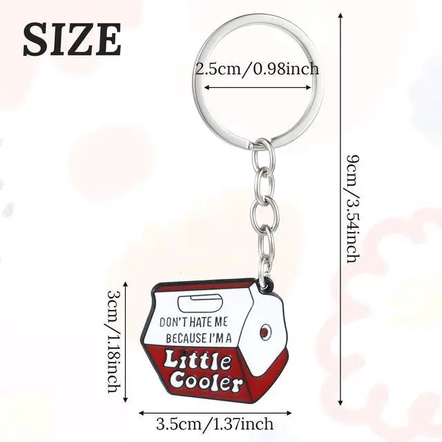 Alt view image 2 of 7 - Cool Keychains for Guys, Cute Funny Keychains for Women Men Gift for Charms Car Key Holder Handbags Valentine's Day Birthday Anniversary Thanksgiving Graduation