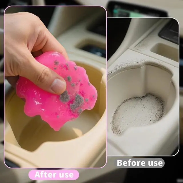 Alt view image 6 of 7 - Car Cleaning Gel (Red,watermelon) Cleaning Putty Universal Dust Cleaning Car Interior Cleaner Keyboard Dust Remover Car Slime Gifts for Men Women girl1 pack