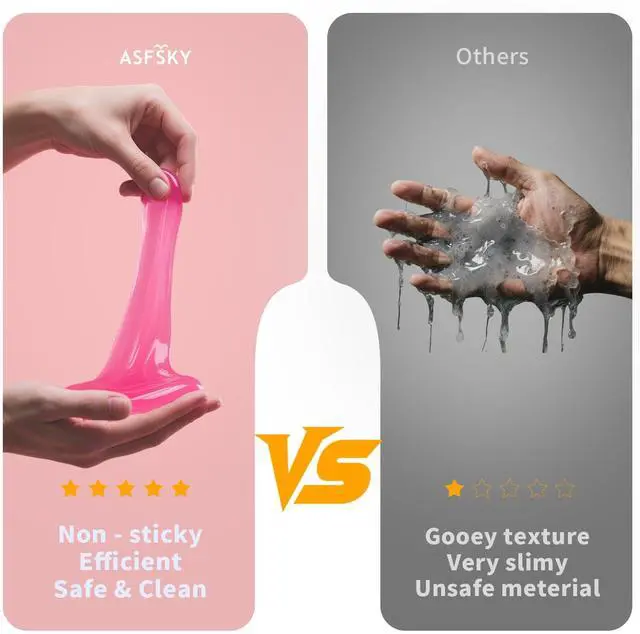 Alt view image 7 of 7 - Car Cleaning Gel (Red,watermelon) Cleaning Putty Universal Dust Cleaning Car Interior Cleaner Keyboard Dust Remover Car Slime Gifts for Men Women girl1 pack
