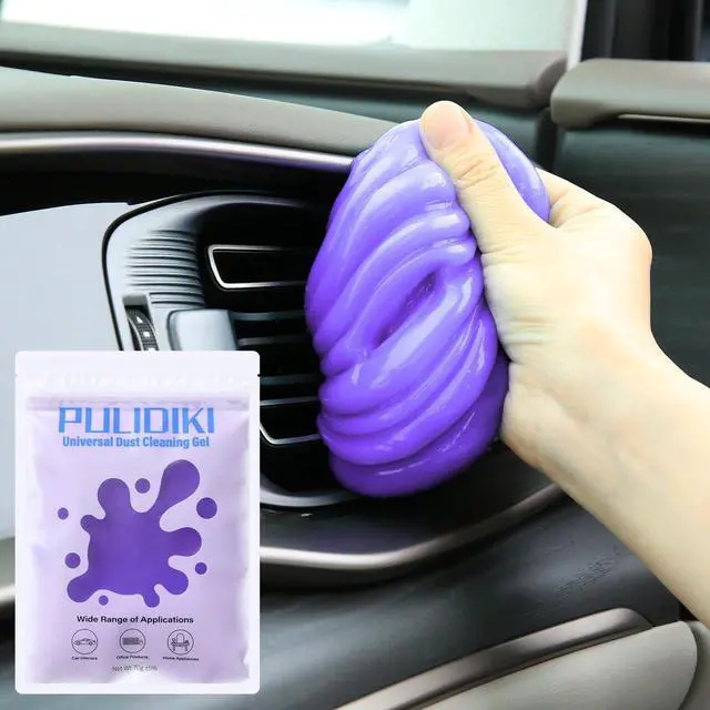 Main image of Car Cleaning Gel Clean Putty, Universal Car Interior Cleaner Slime, Perfect Cleaning Kit Supplies, Auto Detailing Tools Accessories, Dust Remover Gifts for Men Women Purple (70g)