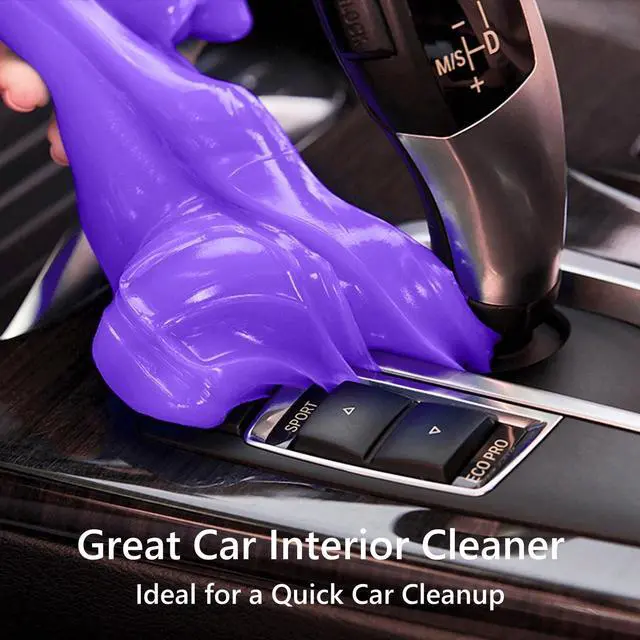 Alt view image 2 of 7 - Car Cleaning Gel Clean Putty, Universal Car Interior Cleaner Slime, Perfect Cleaning Kit Supplies, Auto Detailing Tools Accessories, Dust Remover Gifts for Men Women Purple (70g)