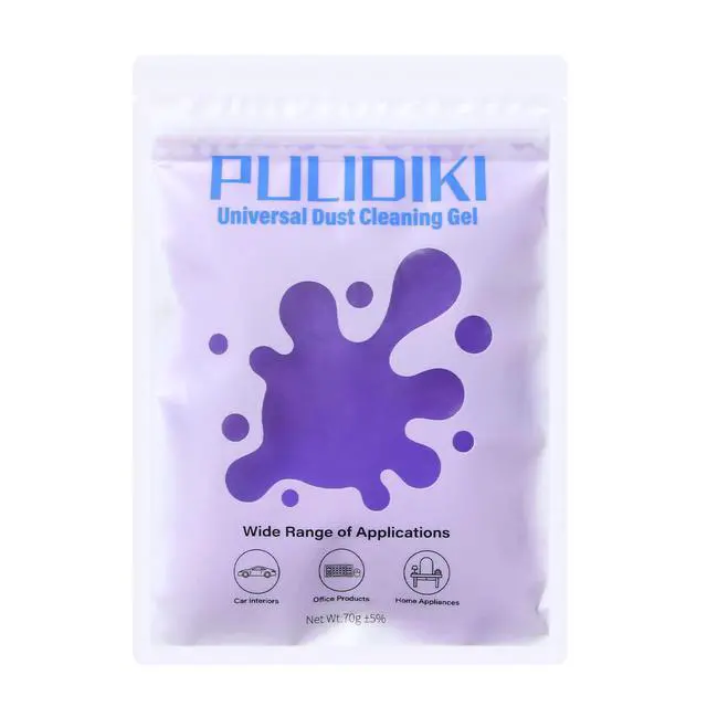 Alt view image 7 of 7 - Car Cleaning Gel Clean Putty, Universal Car Interior Cleaner Slime, Perfect Cleaning Kit Supplies, Auto Detailing Tools Accessories, Dust Remover Gifts for Men Women Purple (70g)