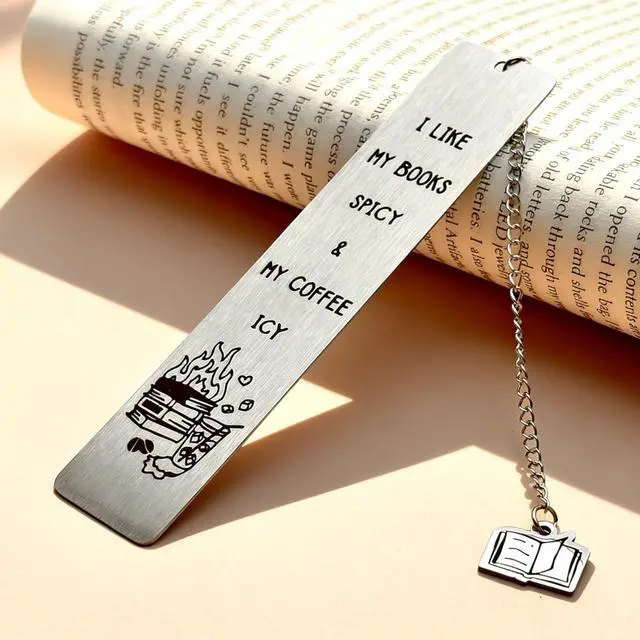 Alt view image 3 of 7 - Spicy Book Marks for Reading Women, Friendship Birthday Gifts for Women, Coffee Lovers Gift Ideas for Readers, Book Loves, Book Club Gifts, Funny ChristmasGifts, Book Accessories