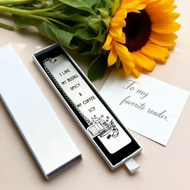 Alt view image 4 of 7 - Spicy Book Marks for Reading Women, Friendship Birthday Gifts for Women, Coffee Lovers Gift Ideas for Readers, Book Loves, Book Club Gifts, Funny ChristmasGifts, Book Accessories