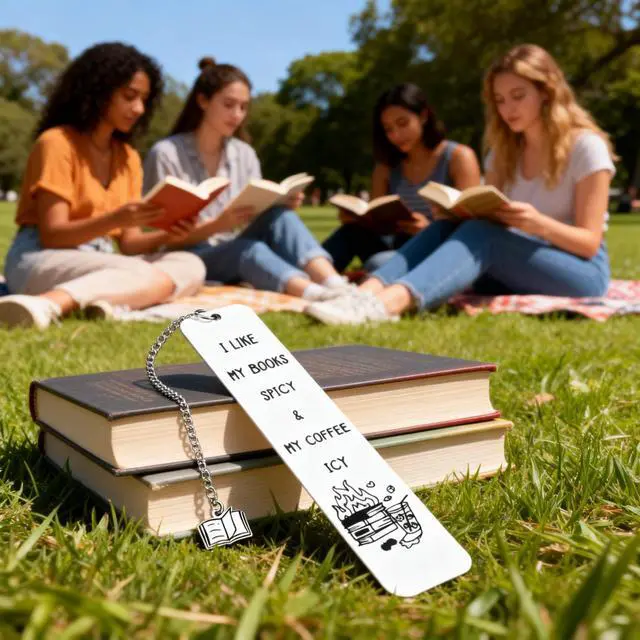 Alt view image 5 of 7 - Spicy Book Marks for Reading Women, Friendship Birthday Gifts for Women, Coffee Lovers Gift Ideas for Readers, Book Loves, Book Club Gifts, Funny ChristmasGifts, Book Accessories