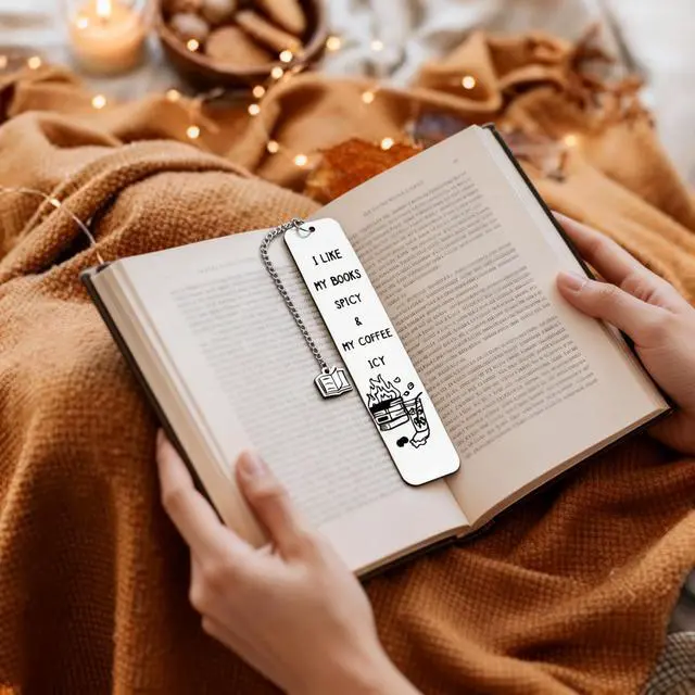 Alt view image 6 of 7 - Spicy Book Marks for Reading Women, Friendship Birthday Gifts for Women, Coffee Lovers Gift Ideas for Readers, Book Loves, Book Club Gifts, Funny ChristmasGifts, Book Accessories