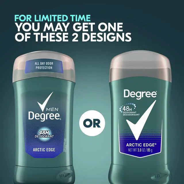 Alt view image 2 of 7 - Men Original Deodorant 48-Hour Odor Protection Arctic Edge Deodorant For Men 3 oz, Twin Pack