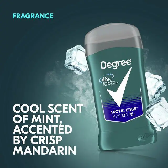 Alt view image 5 of 7 - Men Original Deodorant 48-Hour Odor Protection Arctic Edge Deodorant For Men 3 oz, Twin Pack
