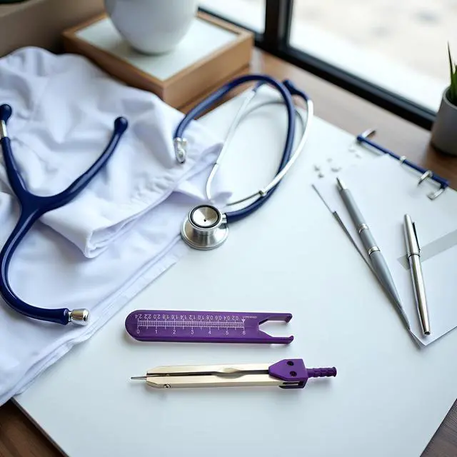 Alt view image 5 of 7 - Purple EKG Calipers Measuring Tool, ECG Calipers Measuring Tool,Caliper Divider for Measuring Electrocardiographs Nurse Or Doctor Electrocardiogram Measuring Tool for Nursing,Calipers,Digital Calipers