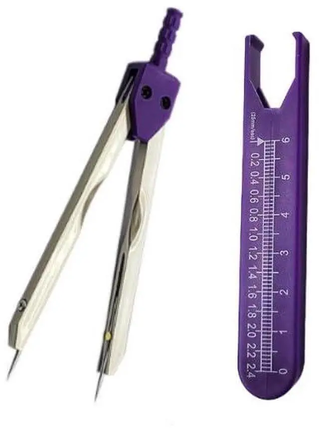 Main image of Purple EKG Calipers Measuring Tool, ECG Caliper Divider for Measuring Electrocardiographs Nurse Or Doctor Electrocardiogram Measuring Tool for Nursing,Calipers,Digital Calipers