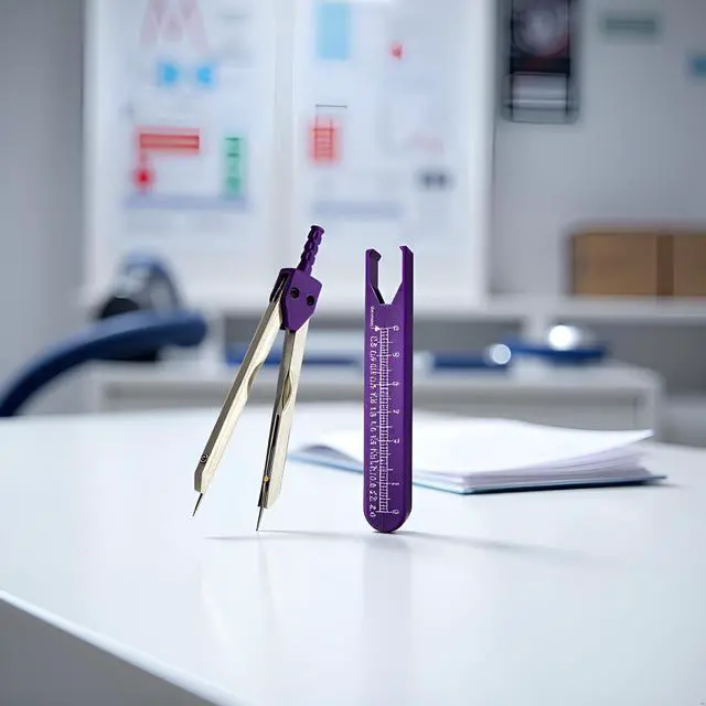 Alt view image 5 of 7 - Purple EKG Calipers Measuring Tool, ECG Caliper Divider for Measuring Electrocardiographs Nurse Or Doctor Electrocardiogram Measuring Tool for Nursing,Calipers,Digital Calipers