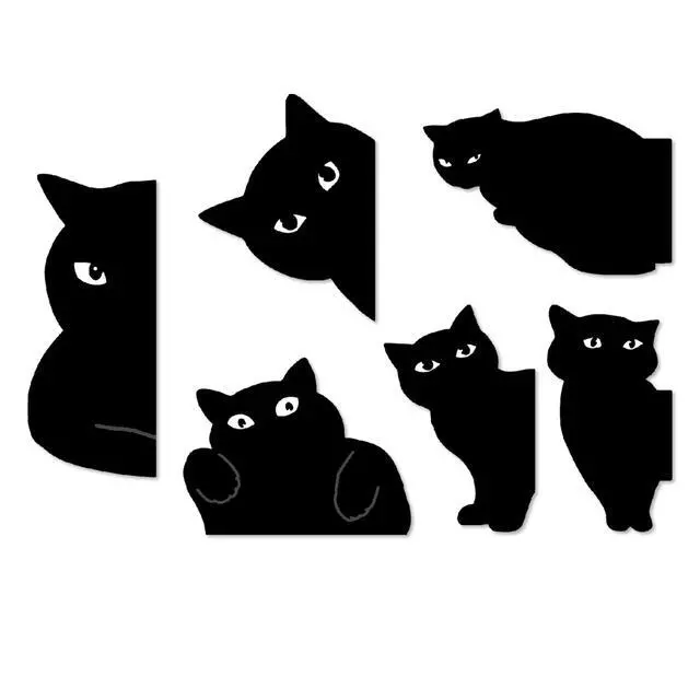 Alt view image 2 of 7 - Magnetic Bookmarks - 6 Pieces Assorted Cute Book Markers Clip Set for Women Teachers Students Book Lovers Reading, for School Office Home Supplies, Kawaii Cat Magnet Page Markers