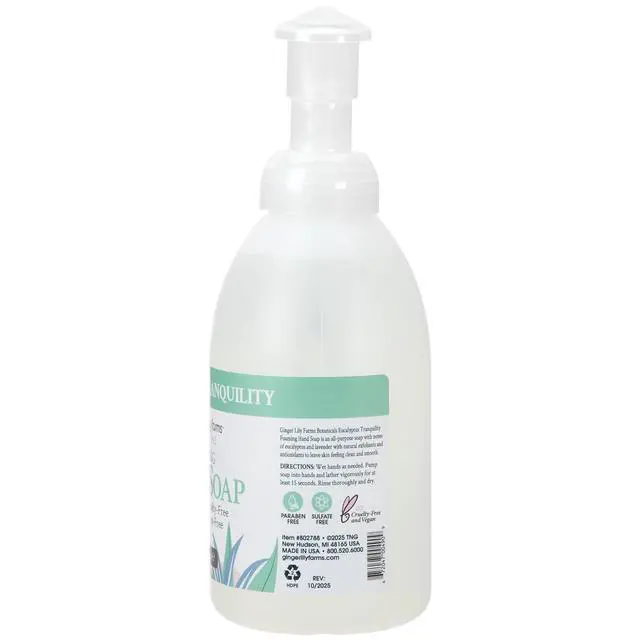 Alt view image 2 of 6 - Botanicals All-Purpose Foaming Hand Soap Refill, 100% Vegan & Cruelty-Free, Eucalyptus Tranquility Scent, 20 Fl Oz (Pack of 1)