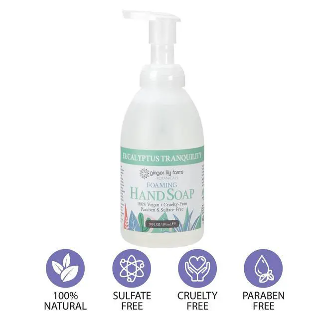 Alt view image 4 of 6 - Botanicals All-Purpose Foaming Hand Soap Refill, 100% Vegan & Cruelty-Free, Eucalyptus Tranquility Scent, 20 Fl Oz (Pack of 1)