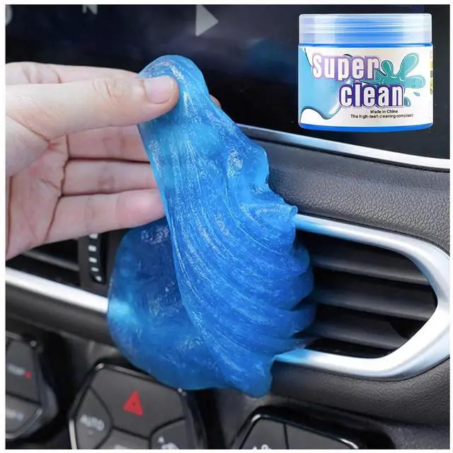 Main image of Car Cleaning Gel, Vehicle Dust Detailing Putty Slime Cleaner Kit for Air Vent, Reusable Automotive Interior Detail Clean Mud Removal Tool, Universal for SUV Sedan Truck (Blue)
