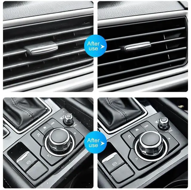 Alt view image 4 of 6 - Car Cleaning Gel, Vehicle Dust Detailing Putty Slime Cleaner Kit for Air Vent, Reusable Automotive Interior Detail Clean Mud Removal Tool, Universal for SUV Sedan Truck (Blue)