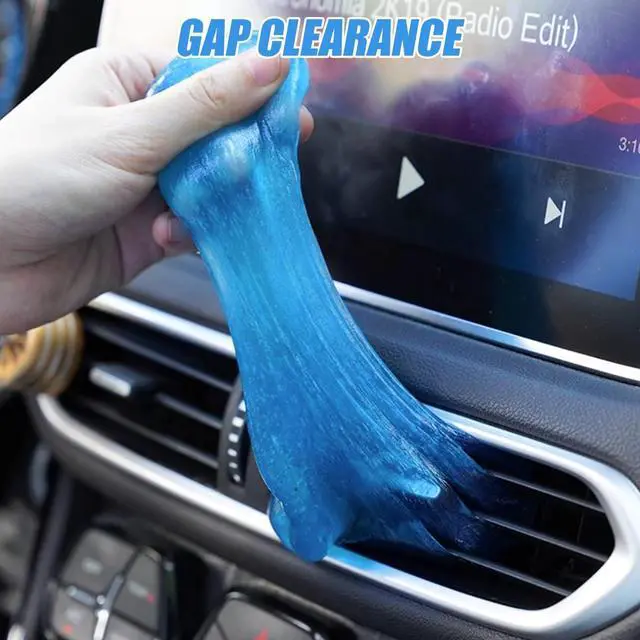 Alt view image 6 of 6 - Car Cleaning Gel, Vehicle Dust Detailing Putty Slime Cleaner Kit for Air Vent, Reusable Automotive Interior Detail Clean Mud Removal Tool, Universal for SUV Sedan Truck (Blue)