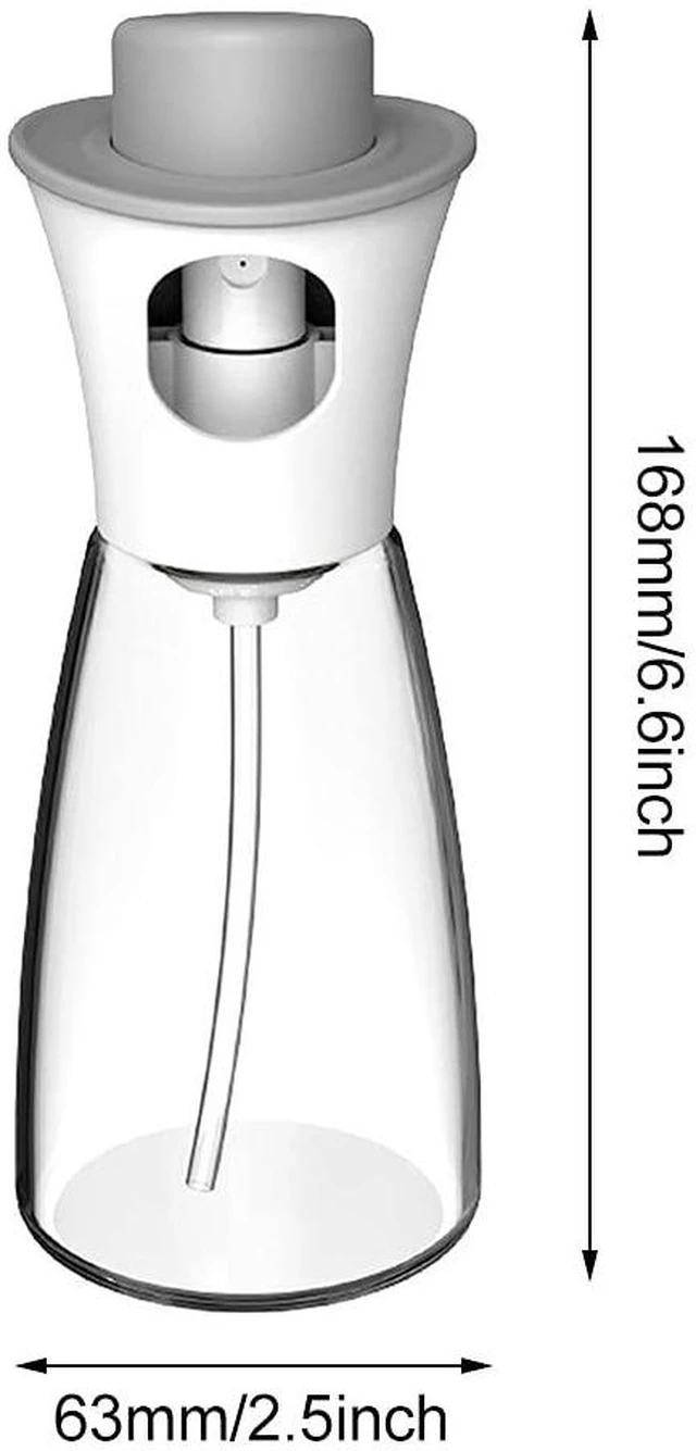 Alt view image 5 of 7 - Oil Sprayer for Cooking, 6.09oz/180ml Glass Oil Dispenser Bottle Spray Lemon Juice Sprayer forSalad, Baking, Cleaning, Plants(white)