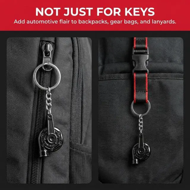 Alt view image 6 of 6 - Turbo Keychain for Car Keys Realistic Spinning Turbine Keys Ring, Cool Car Key Chain Accessory for Men & Women, Metal Keys Holder, Automotive Gift, Cute Keychains for Cars Enthusiasts