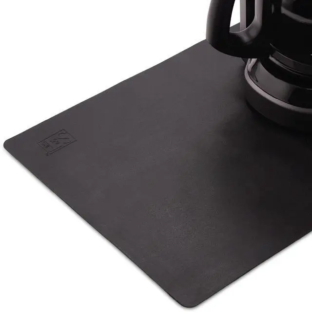 Main image of Coffee Mat, Silicone Bar Mat for Coffee Maker and Espresso Machine, 12 Inches x 18 Inches, Silicone Black, 1 Pack