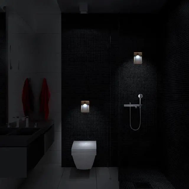 Alt view image 4 of 6 - 2 Set Battery Powered Motion Sensor Night Lights Stick-Anywhere Adhesive mounting. Kids Rooms Baby Night Light Hallways Closets Stairs Bathrooms Bedrooms Kitchens Senses Motion up to 10 feet Away
