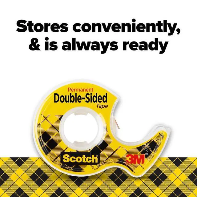 Alt view image 7 of 7 - Double-Sided Removable Tape with Dispenser, 3/4-Inch x 400-Inch, Clear 1-Pack