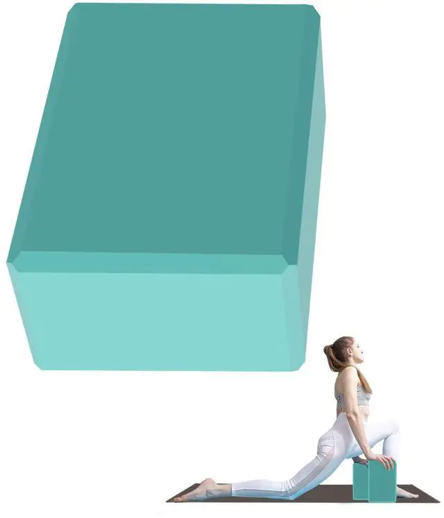 Main image of Yoga Block - Unsupported Latex Eva foam - Soft non slip surface with bevel for yoga, pilates, meditation - Yoga accessories for stability, balance and deep stretching(1 pack Fruit Blue)