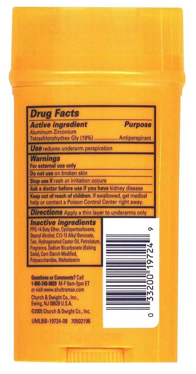 Alt view image 2 of 2 - Deodorant 2.6 Ounce Solid Ultra Max Fresh (Wide) (76ml) (2 Pack)