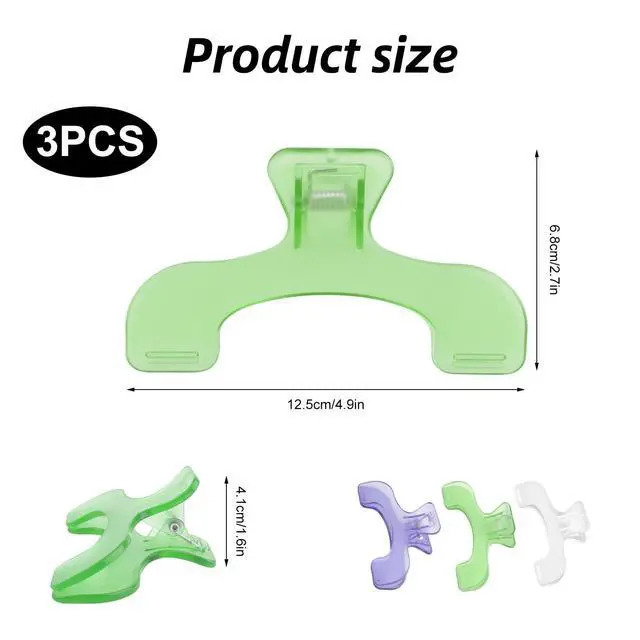 Alt view image 2 of 7 - 3 Pcs Book Clips,3 Colors Strong Page Holders for Reading,Portable Book Openers,Practical Book Page Markers for Teachers,Students,Office,and Home(Color B)